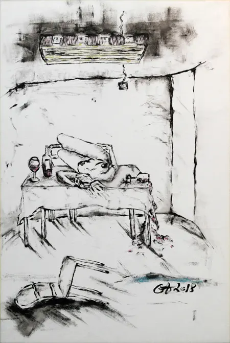 Gitte Thomsen
Olie på lærred