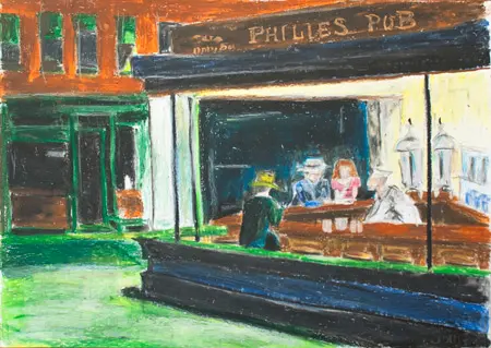 Sonja Haider Oliepastel på papir