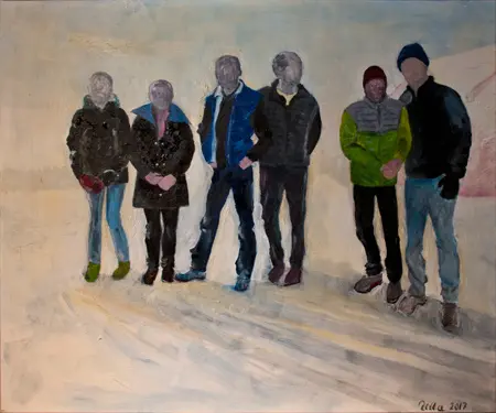 Ulla Kofoed Olie på lærred