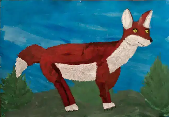 Julia Kleirvan Akryl på papir