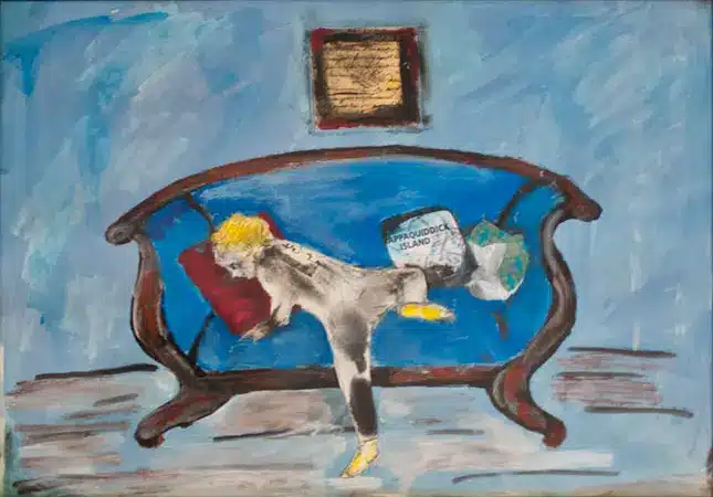 Alberte Winding
Akryl / Kollage
