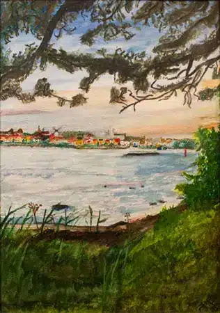 Johan Johansen Akvarel