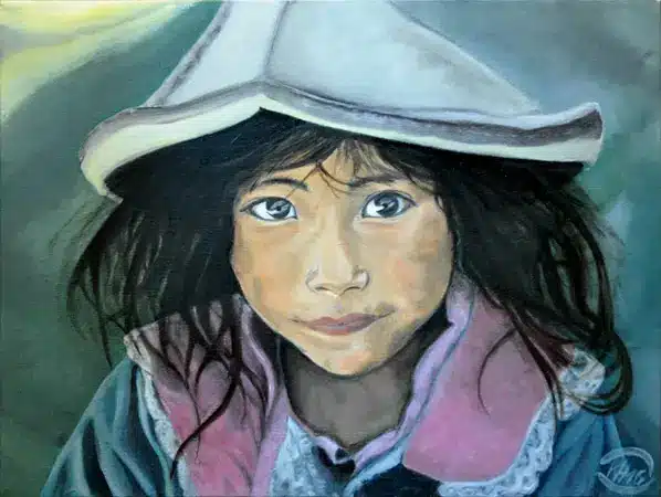 Karina Hinrichsen Olie på lærred